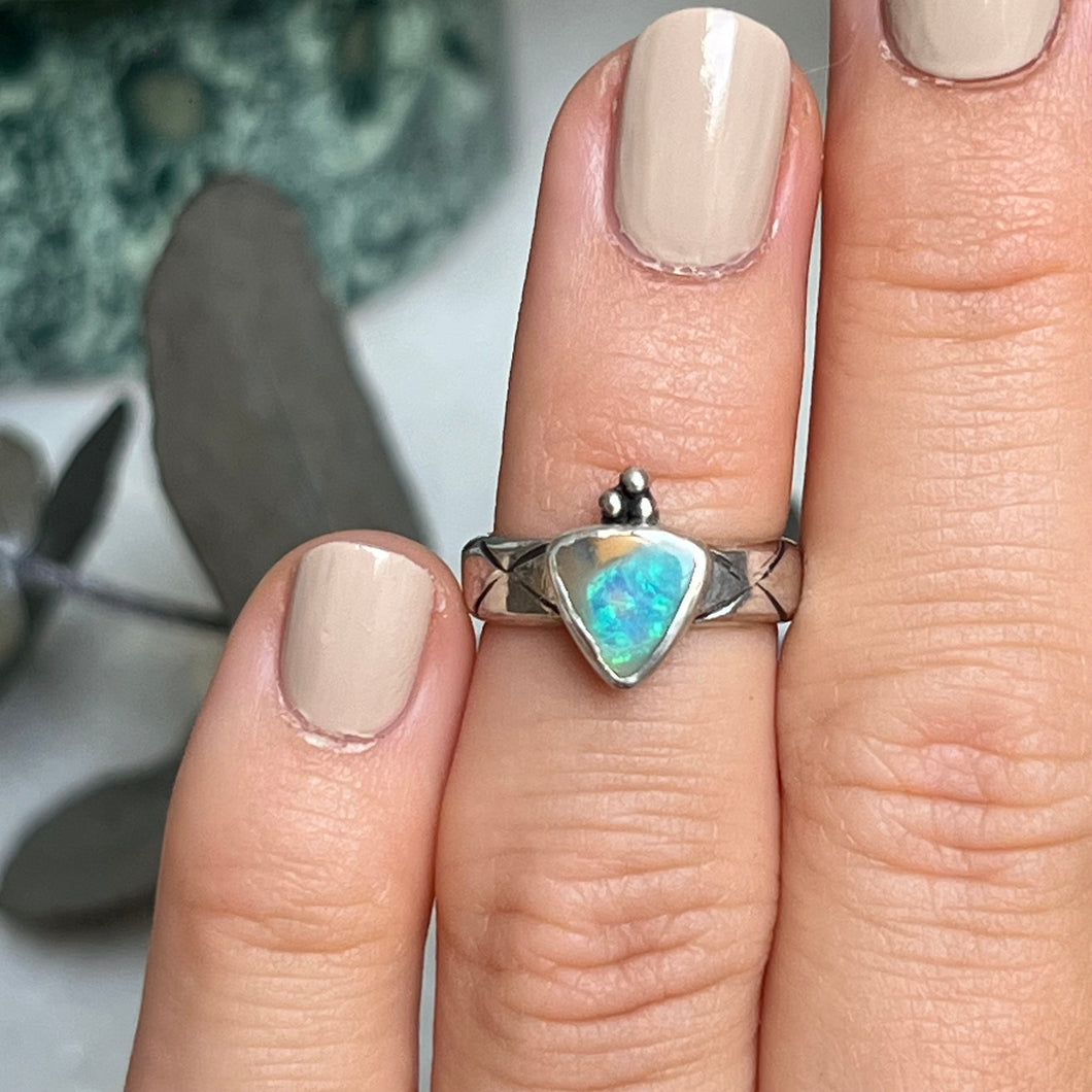 Australian Opal Ring ✦ UK Size H ✦
