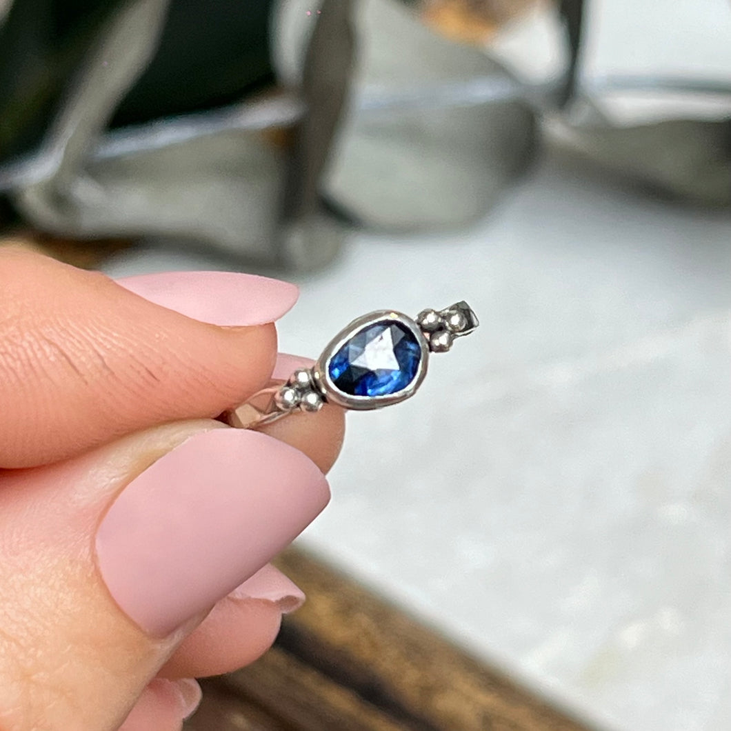 Dainty Sapphire Ring ✦ UK Size L ✦